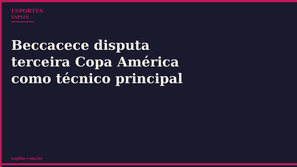 Beccacece disputa terceira Copa América como técnico principal