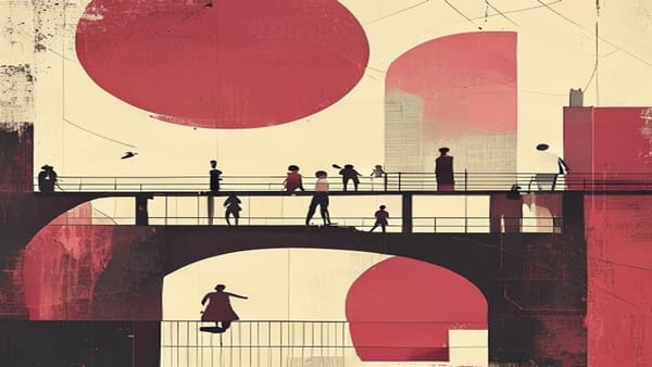 Ilustração editorial: Autônomo cancela salto e escapa de morte em ponte de Limeira