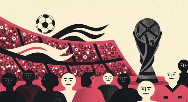 Ilustração editorial: Brasil empata com Marrocos na estreia da Copa do Mundo 2026