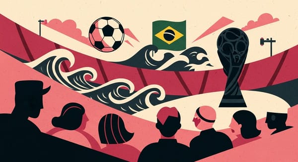 Ilustração editorial: Brasil empata com Marrocos na estreia da Copa do Mundo de 2026