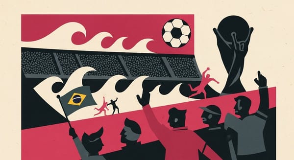 Ilustração editorial: Brasil empata com Marrocos na estreia da Copa do Mundo de 2026