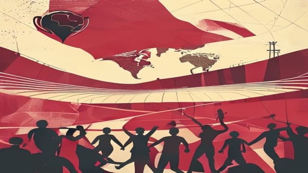Ilustração editorial: Brasil enfrenta Japão na segunda fase da Copa do Mundo 2026
