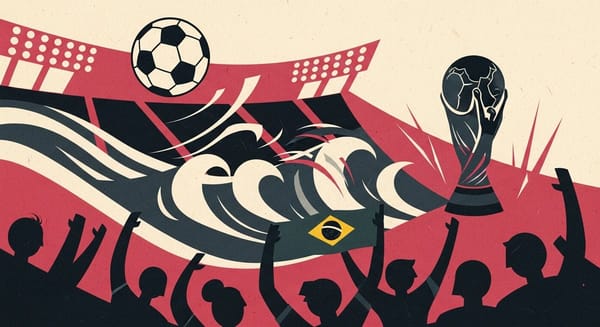 Ilustração editorial: Brasil enfrenta Marrocos em busca do hexacampeonato da Copa do Mundo