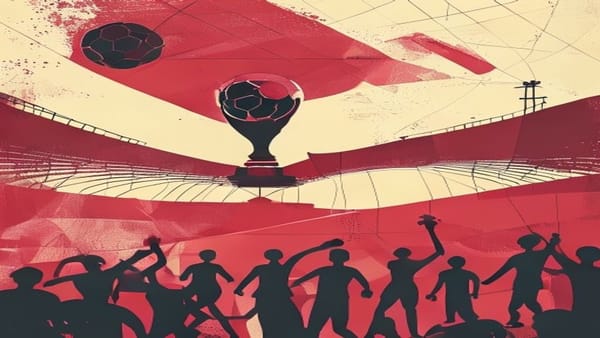 Ilustração editorial: Brasil sobe para 5º lugar no ranking da Fifa após empate português