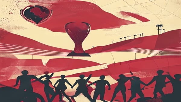 Ilustração editorial: Brasil vence Japão de virada e avança às oitavas da Copa de 2026