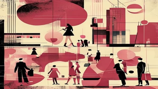 Ilustração editorial: Briga entre clientes causa correria em shopping de SP