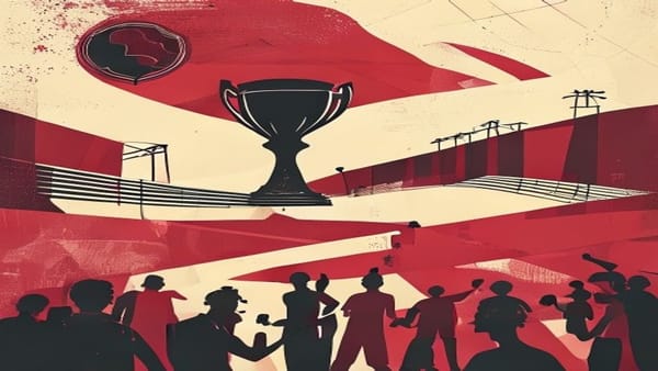 Ilustração editorial: Copa 2026 intensifica propaganda de casas de apostas durante jogos