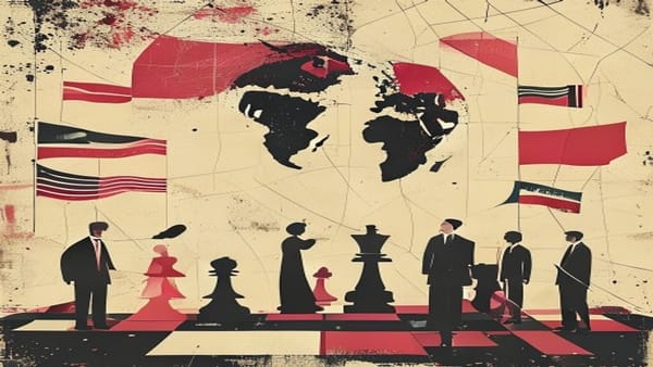 Ilustração editorial: EUA atacam Irã pelo 2º dia seguido e Trump ameaça país