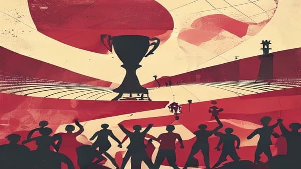 Ilustração editorial: França vence Iraque por 3 a 0 e avança na Copa do Mundo