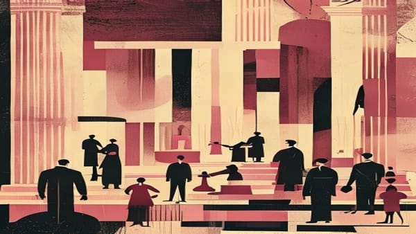 Ilustração editorial: Gilmar critica Mendonça por receber advogados sobre delação de Vorcaro
