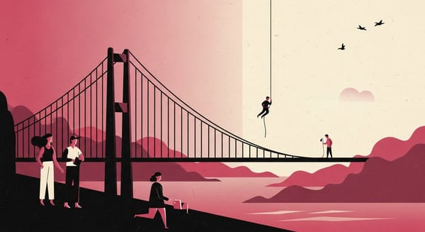 Ilustração editorial: Governo federal avalia remover ponte onde jovem morreu em rope jump