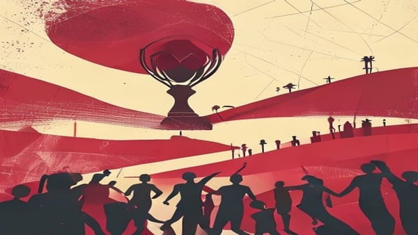 Ilustração editorial: Hélio Varela marca gol de Cabo Verde contra Uruguai na Copa