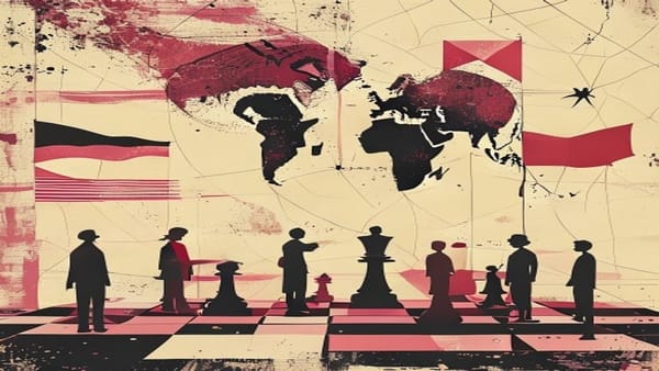 Ilustração editorial: Irã anuncia fechamento do estreito de Hormuz após ataques de Israel