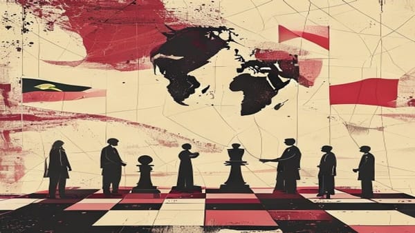 Ilustração editorial: Irã e EUA iniciam negociações na Suíça para encerrar guerra