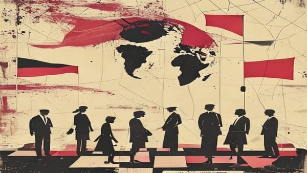 Ilustração editorial: Líder interina da Venezuela visita região mais atingida por terremotos