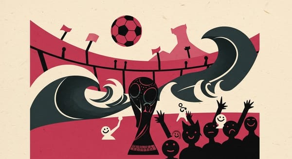 Ilustração editorial: México vence África do Sul na abertura da Copa com três expulsões