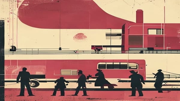Ilustração editorial: Motoristas de ônibus do Rio iniciam greve por tempo indeterminado