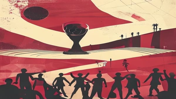 Ilustração editorial: Noruega goleia Iraque na volta à Copa após 28 anos