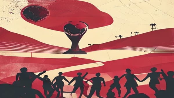 Ilustração editorial: The Athletic ignora Brasil e Vini em projeções para mata-mata da Copa