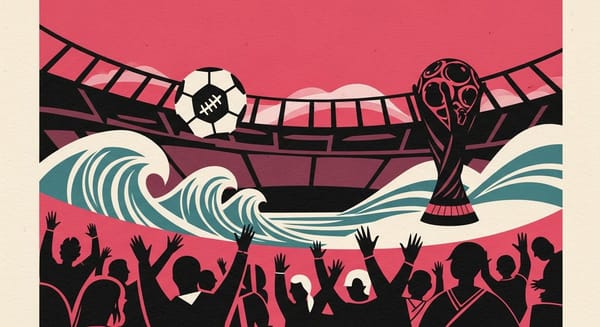 Ilustração editorial: Uruguai empata 1 a 1 com Arábia Saudita na estreia da Copa de 2026