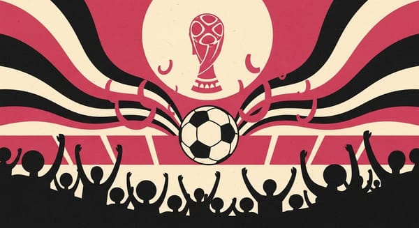Ilustração editorial: Wilton Pereira Sampaio arbitra abertura da Copa do Mundo de 2026