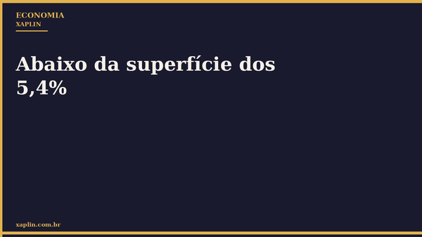 Abaixo da superfície dos 5,4%