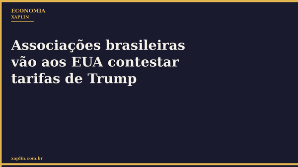 Associações brasileiras vão aos EUA contestar tarifas de Trump