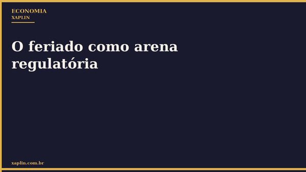 O feriado como arena regulatória