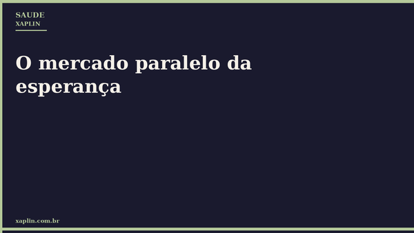O mercado paralelo da esperança