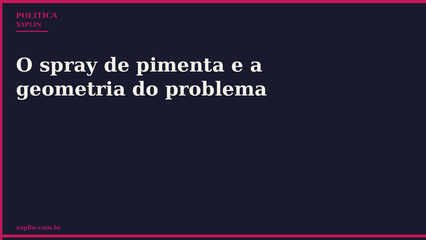 Senado aprova projeto que libera spray de pimenta