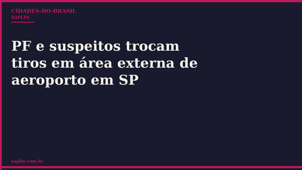 PF e suspeitos trocam tiros em área externa de aeroporto em SP