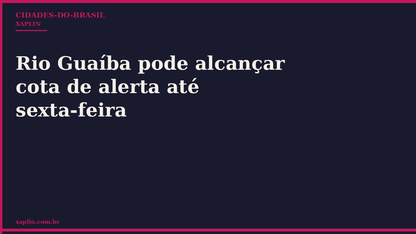 Rio Guaíba pode alcançar cota de alerta até sexta-feira