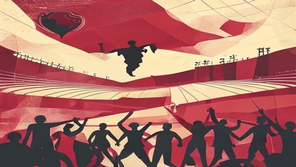 Ilustração editorial: Argentina avança à semifinal da Copa de 2026 com vitória invicta