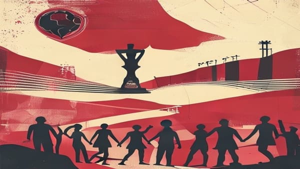 Ilustração editorial: Argentina e Inglaterra chegam com maior desgaste às semis da Copa 2026