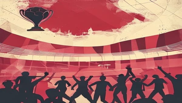 Ilustração editorial: Argentina vence Suíça por 3 a 1 e avança à semifinal da Copa