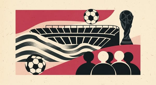 Ilustração editorial: Cidade do México mantém telões após mortes em festejos da Copa