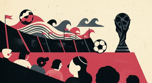 Ilustração editorial: Copa do Mundo de 2026 registra média de 2,92 gols por partida
