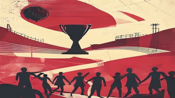 Ilustração editorial: Espanha elimina Portugal nas oitavas com gol nos acréscimos