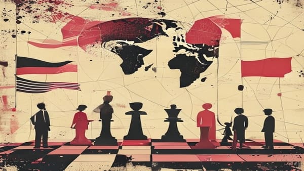 Ilustração editorial: EUA atacam Irã pelo nono dia; Irã acusa EUA e petroleiros explodem