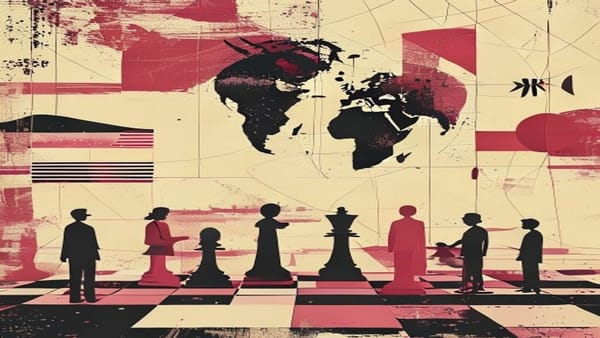 Ilustração editorial: EUA retomam bloqueio naval a portos iranianos nesta terça