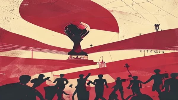 Ilustração editorial: Flaco López é o único jogador do Brasileirão nas quartas da Copa