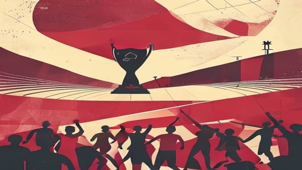 Ilustração editorial: França vence Marrocos por 2 a 0 e avança à semifinal da Copa