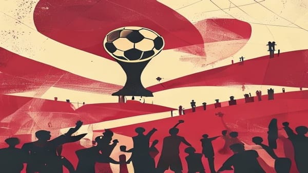 Ilustração editorial: Haaland amplia liderança na artilharia da Copa após gols contra Brasil