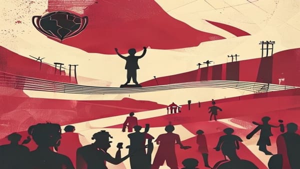 Ilustração editorial: Igrejas evangélicas cancelam cultos para jogo do Brasil na Copa