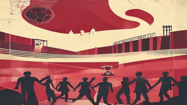 Ilustração editorial: Jogadores argentinos reforçam segurança na Inglaterra