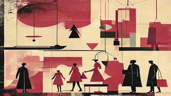 Ilustração editorial: Justiça condena shopping em SP por discriminação racial