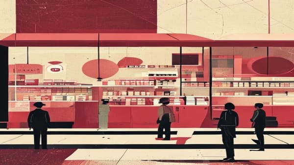Ilustração editorial: Ônibus furtado bate em muro de supermercado na zona leste de SP