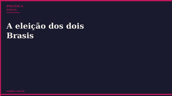 Eleição polariza Brasil e expõe divisões sociais