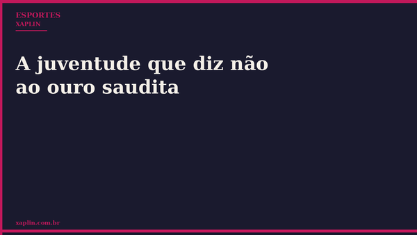 A juventude que diz não ao ouro saudita