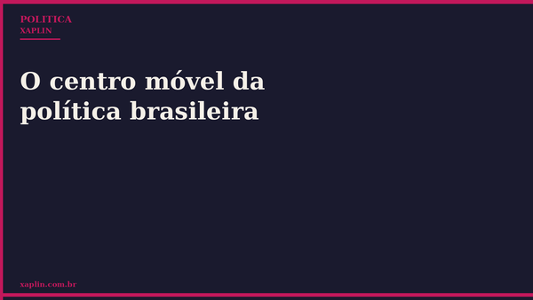 O centro móvel da política brasileira